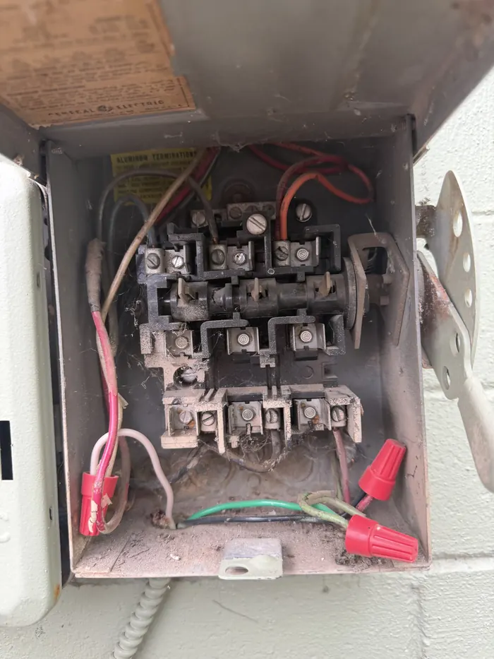 Electrical panel inspection during a service call